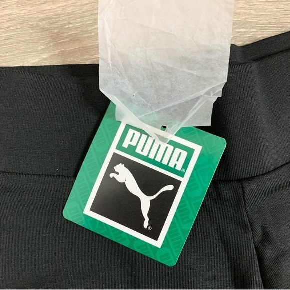 Puma Classics Biker Shorts 7" White Stripe Black High Rise Waisted Size XS - Picture 7 of 11